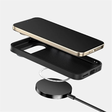 ABEEL For Google Pixel 9 / Pixel 9 Pro Case PC + TPU + Aluminum Alloy + PU Leather Phone Cover Compatible with MagSafe