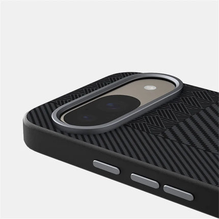 ABEEL For Google Pixel 9 / Pixel 9 Pro Case PC + TPU + Aluminum Alloy + PU Leather Phone Cover Compatible with MagSafe