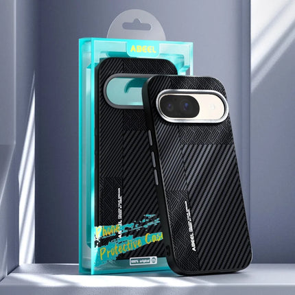 ABEEL For Google Pixel 9 / Pixel 9 Pro Case PC + TPU + Aluminum Alloy + PU Leather Phone Cover Compatible with MagSafe