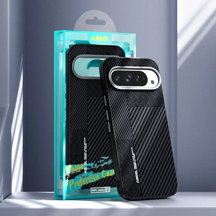 ABEEL For Google Pixel 9 Pro XL Case PC + TPU + Aluminum Alloy + PU Leather Phone Cover Compatible with MagSafe