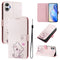 For Samsung Galaxy A05 4G Case Pattern Printing Wallet Phone Cover with Strap - Cute Cat