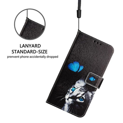For Samsung Galaxy A05 4G Case Pattern Printing Wallet Phone Cover with Strap