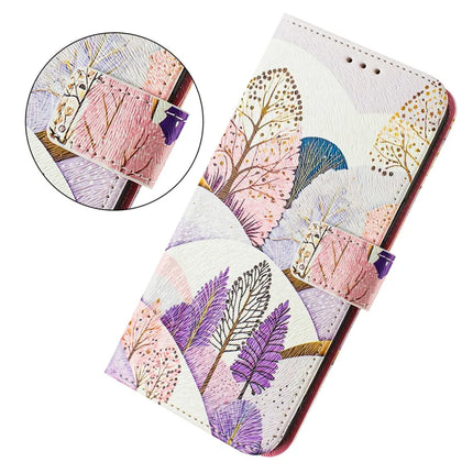 For Samsung Galaxy A55 5G Case Pattern Printing Wallet Phone Cover with Strap