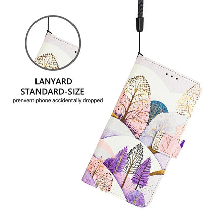For Samsung Galaxy A55 5G Case Pattern Printing Wallet Phone Cover with Strap