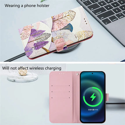 For Samsung Galaxy A54 5G Case Pattern Printing Wallet Phone Cover with Strap
