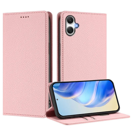 For Samsung Galaxy A06 Wallet Case RFID Blocking Litchi Texture Leather Mobile Cover