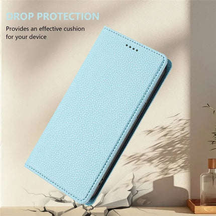 For Samsung Galaxy A06 Wallet Case RFID Blocking Litchi Texture Leather Mobile Cover
