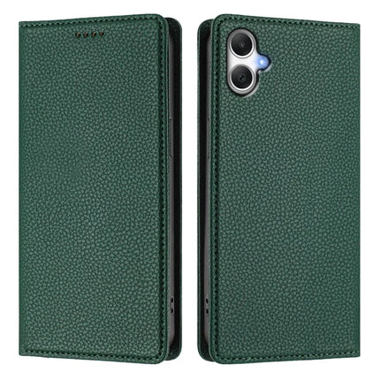 For Samsung Galaxy A06 Wallet Case RFID Blocking Litchi Texture Leather Mobile Cover