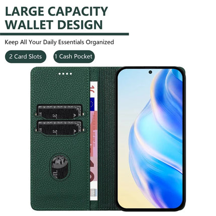 For Samsung Galaxy A06 Wallet Case RFID Blocking Litchi Texture Leather Mobile Cover