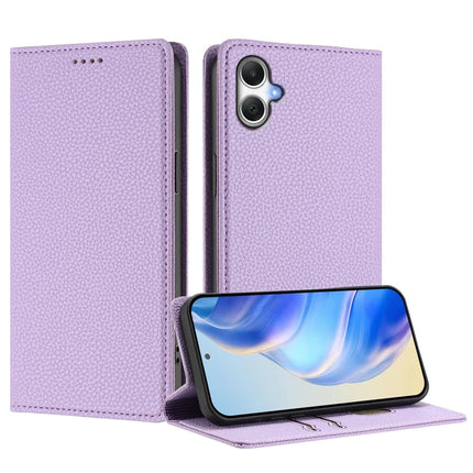 For Samsung Galaxy A06 Wallet Case RFID Blocking Litchi Texture Leather Mobile Cover