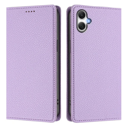 For Samsung Galaxy A06 Wallet Case RFID Blocking Litchi Texture Leather Mobile Cover