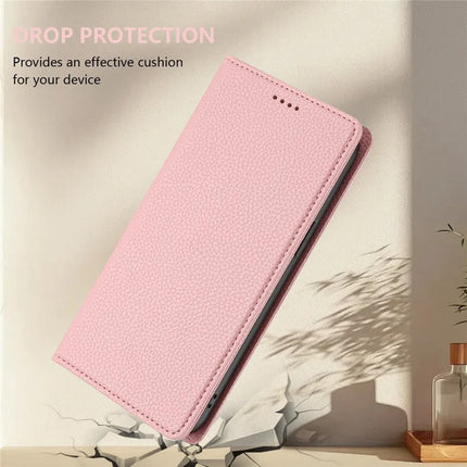 For Samsung Galaxy A05 4G Wallet Case RFID Blocking Litchi Texture Leather Mobile Cover