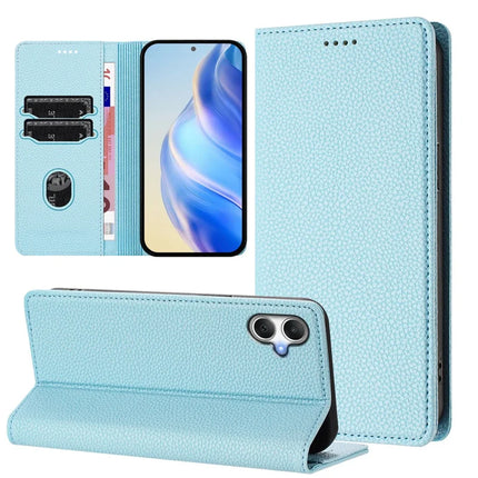 For Samsung Galaxy A05 4G Wallet Case RFID Blocking Litchi Texture Leather Mobile Cover
