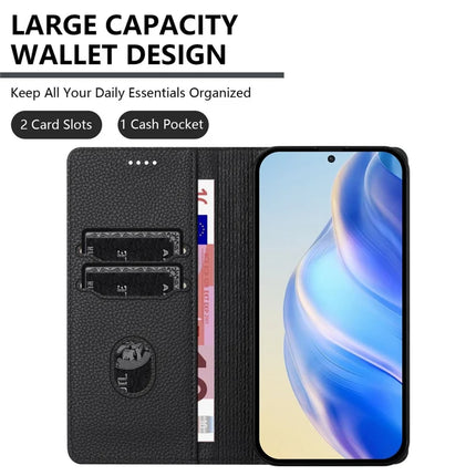 For Samsung Galaxy A05 4G Wallet Case RFID Blocking Litchi Texture Leather Mobile Cover