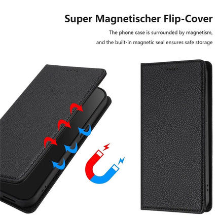 For Samsung Galaxy A05 4G Wallet Case RFID Blocking Litchi Texture Leather Mobile Cover