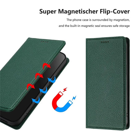 For Samsung Galaxy A05 4G Wallet Case RFID Blocking Litchi Texture Leather Mobile Cover