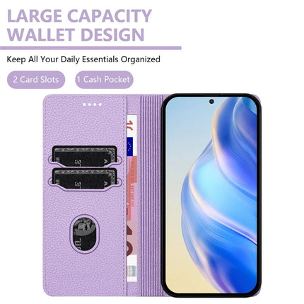 For Samsung Galaxy A05 4G Wallet Case RFID Blocking Litchi Texture Leather Mobile Cover