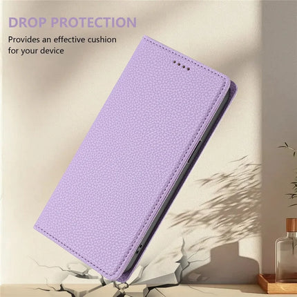 For Samsung Galaxy A05 4G Wallet Case RFID Blocking Litchi Texture Leather Mobile Cover