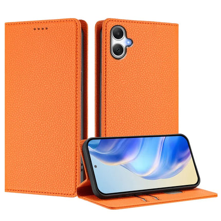 For Samsung Galaxy A05 4G Wallet Case RFID Blocking Litchi Texture Leather Mobile Cover
