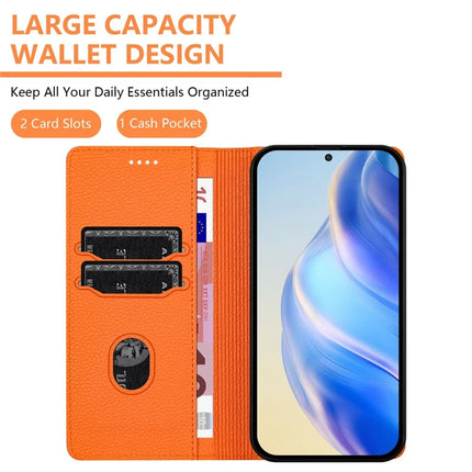 For Samsung Galaxy A05 4G Wallet Case RFID Blocking Litchi Texture Leather Mobile Cover