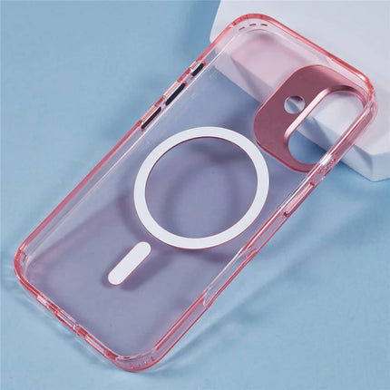 For iPhone 16 Plus Case Compatible with MagSafe TPU+PC Phone Back Cover Rhinestone Decor