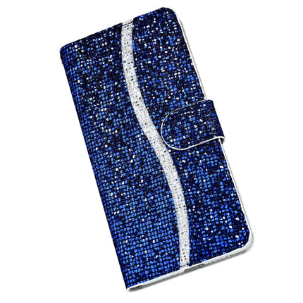 For Samsung Galaxy S23 FE Case PU Leather Wallet Card Slots Glitter Phone Cover