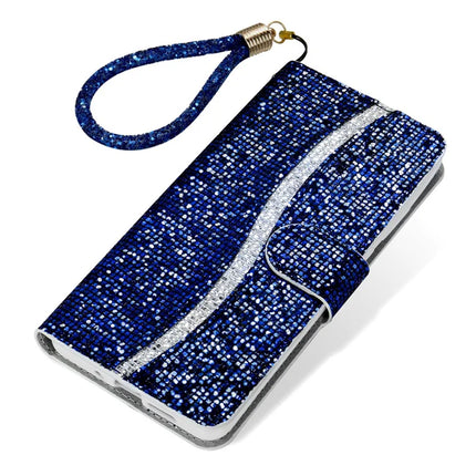 For Samsung Galaxy S23 FE Case PU Leather Wallet Card Slots Glitter Phone Cover