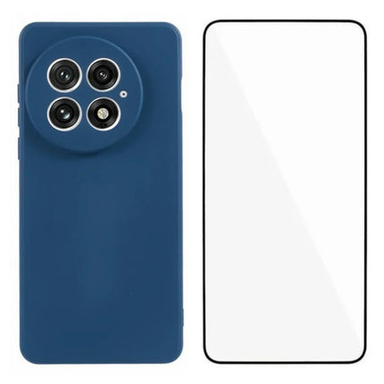 WANLONFENG RB2 Series for OnePlus 13 Case Soft TPU Phone Cover with Screen Protector - Sapphire