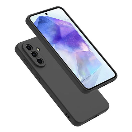 WANLONFENG MS Series for Samsung Galaxy A56 5G TPU Case Matte Back Cover with Tempered Glass