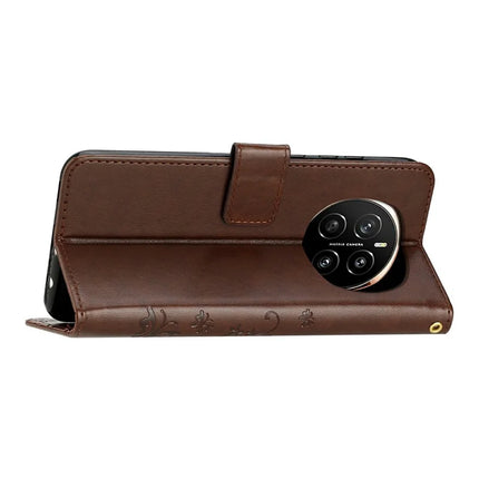 For Honor Magic7 5G Case PU Leather Phone Wallet Cover with Strap
