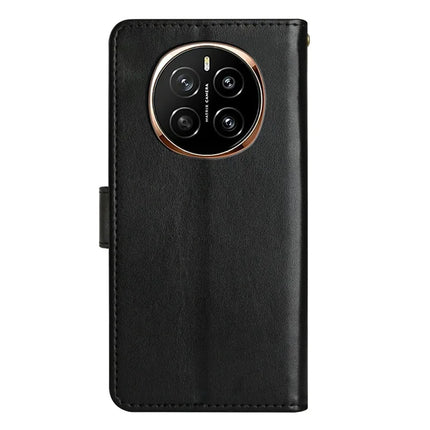 For Honor Magic7 5G Case PU Leather Phone Wallet Cover with Strap
