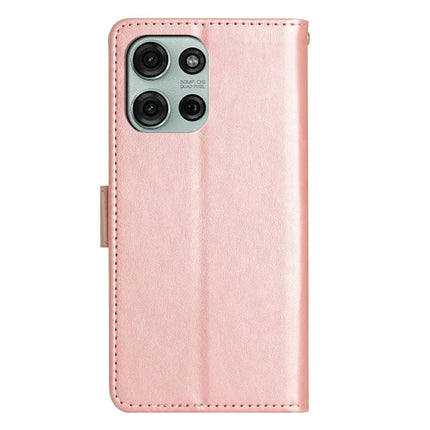 For Motorola Moto G75 5G Case PU Leather Phone Wallet Cover with Strap