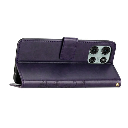 For Motorola Moto G75 5G Case PU Leather Phone Wallet Cover with Strap