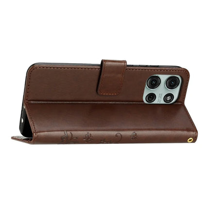 For Motorola Moto G75 5G Case PU Leather Phone Wallet Cover with Strap