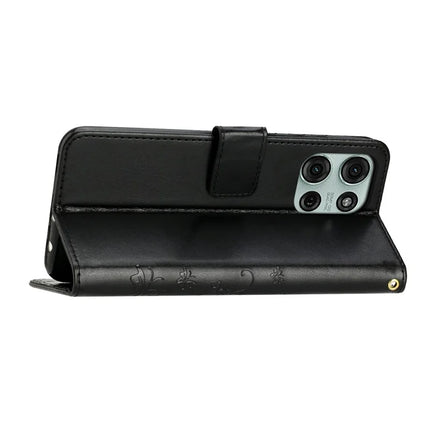 For Motorola Moto G75 5G Case PU Leather Phone Wallet Cover with Strap