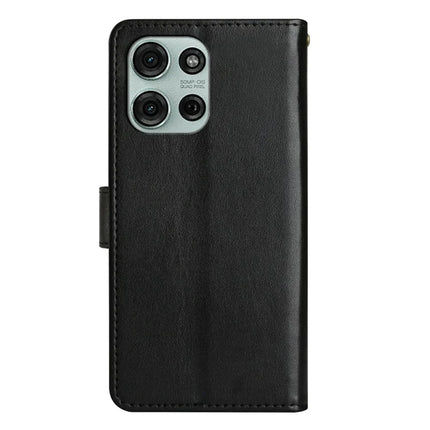 For Motorola Moto G75 5G Case PU Leather Phone Wallet Cover with Strap
