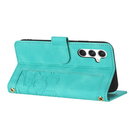 For Samsung Galaxy S23 FE Case Tulip Leather Phone Cover with 5 Card Slots Wallet