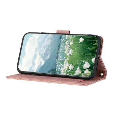 For Google Pixel 9a Case Tulip Leather Phone Cover with 5 Card Slots Wallet