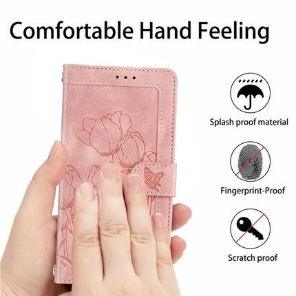 For Google Pixel 9a Case Tulip Leather Phone Cover with 5 Card Slots Wallet