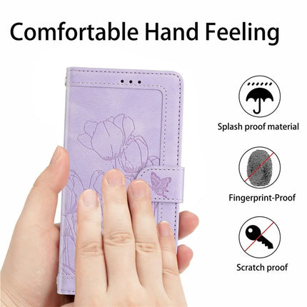 For Google Pixel 9a Case Tulip Leather Phone Cover with 5 Card Slots Wallet