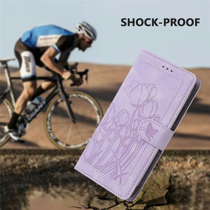 For Google Pixel 9a Case Tulip Leather Phone Cover with 5 Card Slots Wallet