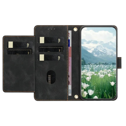 For Google Pixel 9a Case Tulip Leather Phone Cover with 5 Card Slots Wallet