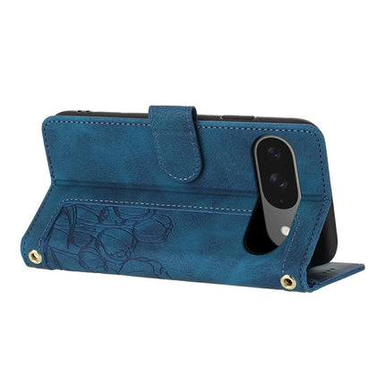 For Google Pixel 9 Pro / Pixel 9 Case Tulip Leather Phone Cover with 5 Card Slots Wallet