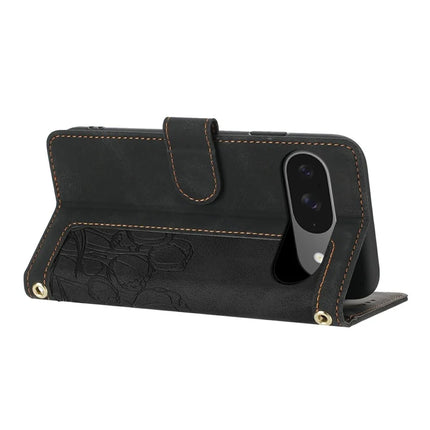 For Google Pixel 9 Pro / Pixel 9 Case Tulip Leather Phone Cover with 5 Card Slots Wallet
