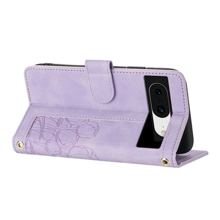 For Google Pixel 8a Case Tulip Leather Phone Cover with 5 Card Slots Wallet