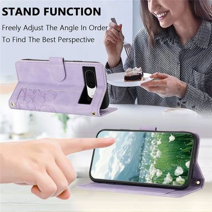 For Google Pixel 8a Case Tulip Leather Phone Cover with 5 Card Slots Wallet