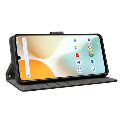 For BLU G64 Wallet Case RFID Blocking PU Leather Cover Stand View