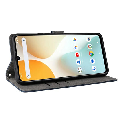 For BLU G64 Wallet Case RFID Blocking PU Leather Cover Stand View
