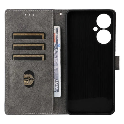For BLU G64 Wallet Case RFID Blocking PU Leather Cover Stand View