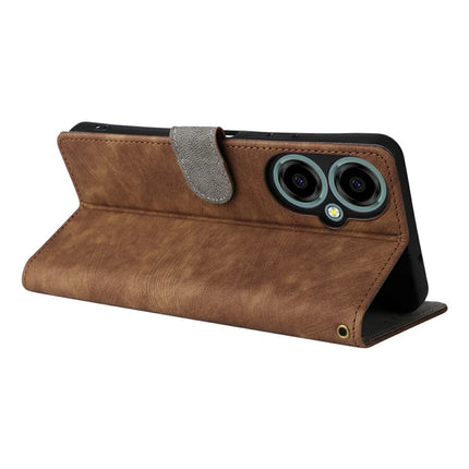 For BLU G64 Wallet Case RFID Blocking PU Leather Cover Stand View